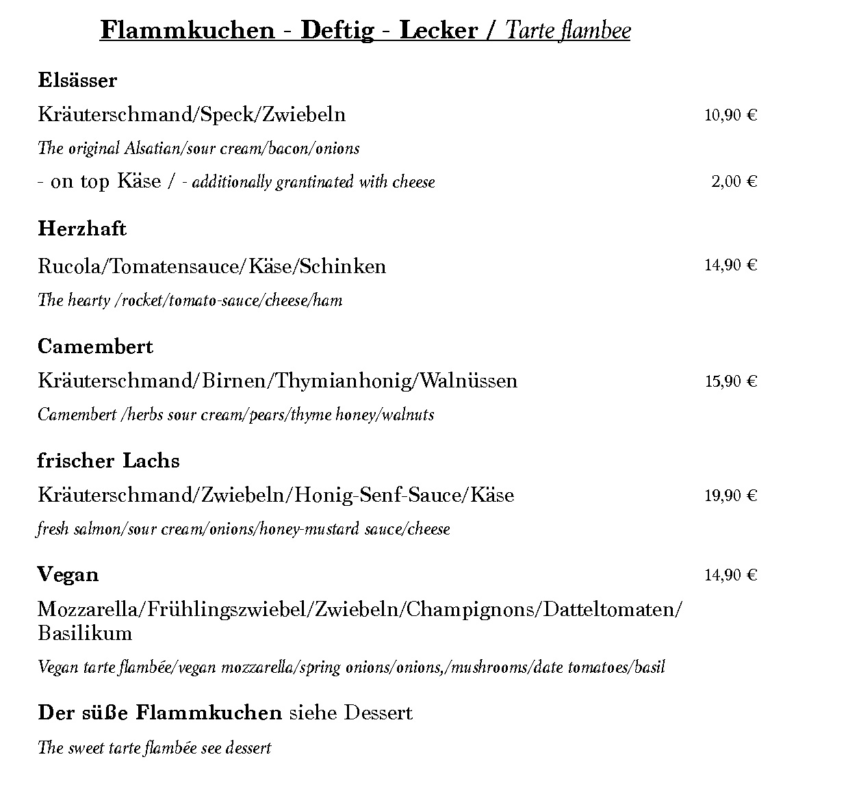 Speise Getränkekarte 06