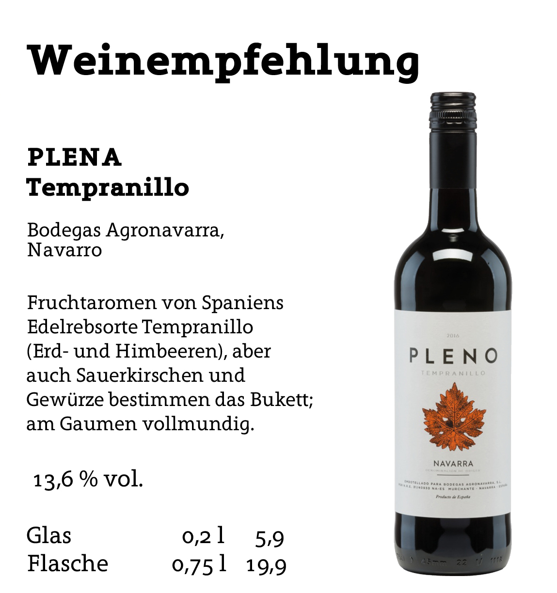 Weinempfehlung
